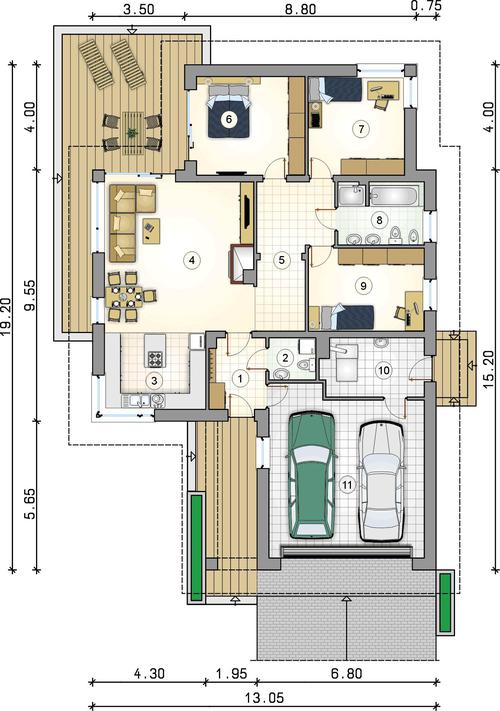 Rzut parteru POW. 0,0 m²