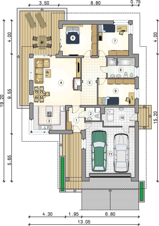 Rzut parteru POW. 0,0 m²