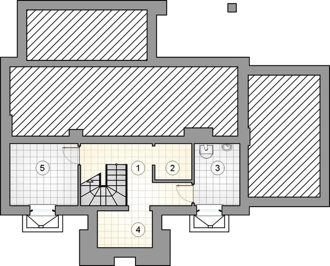 Rzut piwnicy POW. 0,0 m²