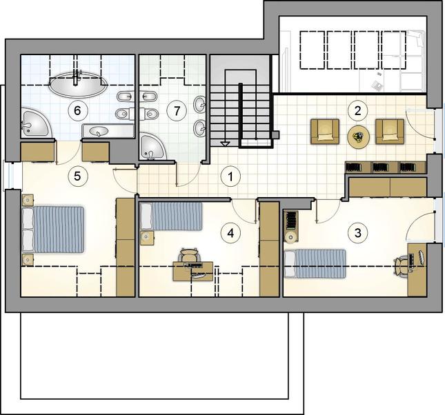 Rzut poddasza POW. 0,0 m²