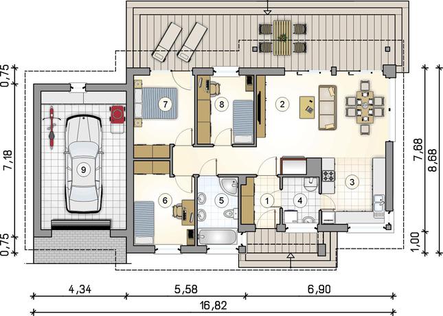 Rzut parteru POW. 0,0 m²
