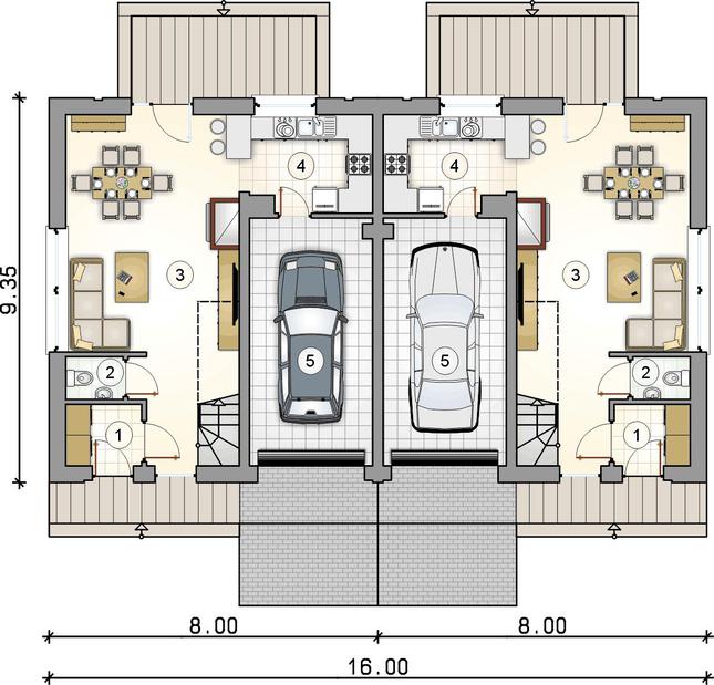 Rzut parteru POW. 0,0 m²
