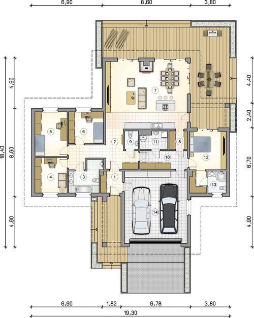 Rzut parteru POW. 0,0 m²