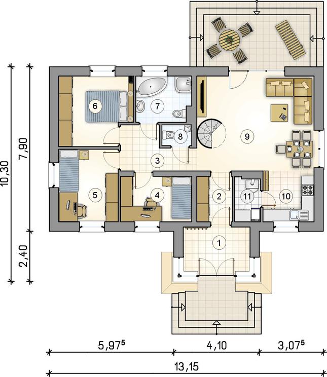 Rzut parteru POW. 0,0 m²