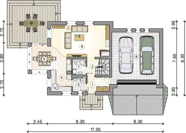 Rzut parteru POW. 0,0 m²