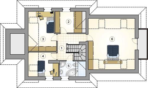 Rzut poddasza POW. 0,0 m²