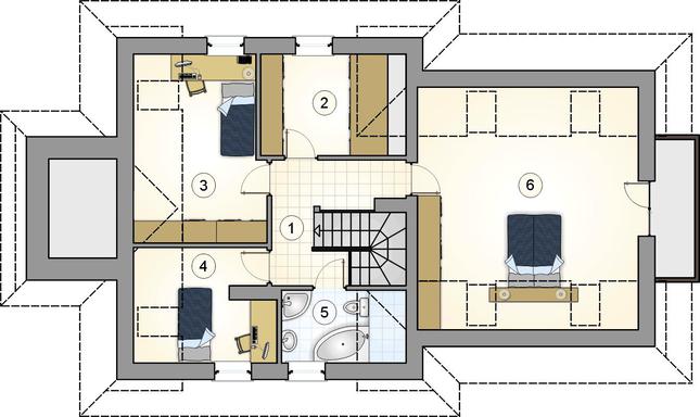 Rzut poddasza POW. 0,0 m²