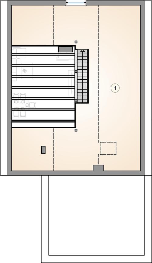 Rzut poddasza POW. 0,0 m²