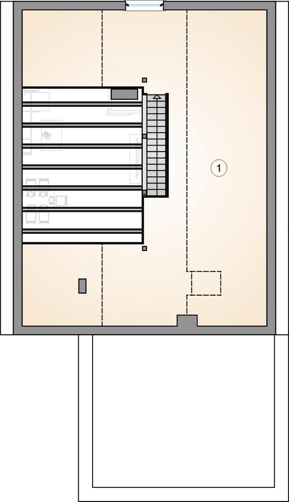 Rzut poddasza POW. 0,0 m²
