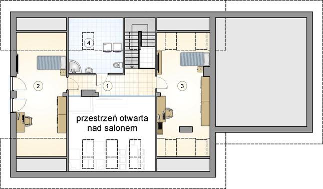 Rzut poddasza POW. 0,0 m²