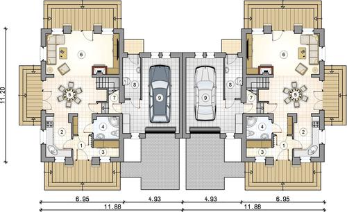 Rzut parteru POW. 0,0 m²
