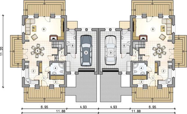 Rzut parteru POW. 0,0 m²