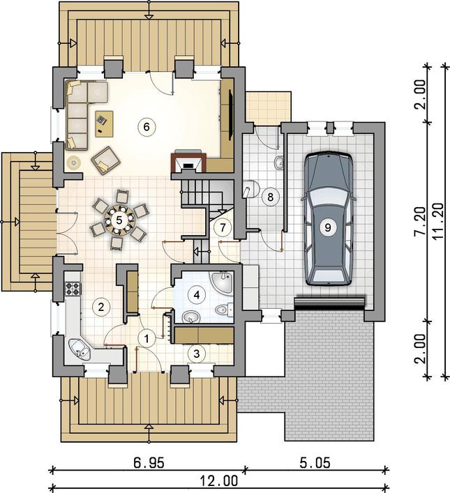 Rzut parteru POW. 0,0 m²