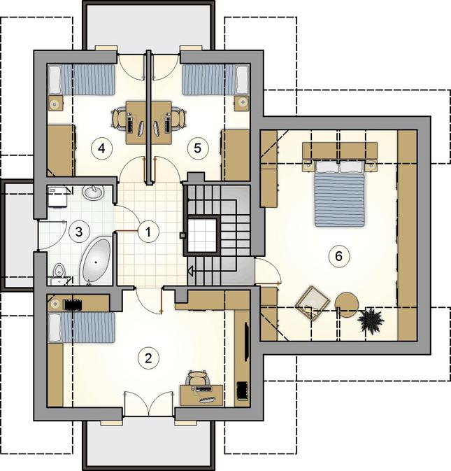 Rzut poddasza POW. 0,0 m²