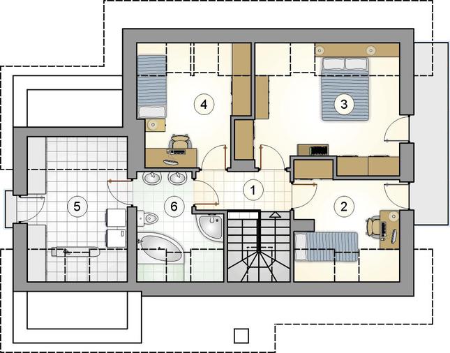 Rzut poddasza POW. 0,0 m²