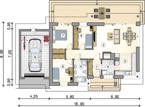 Rzut parteru POW. 0,0 m²