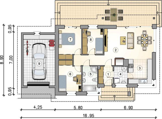 Rzut parteru POW. 0,0 m²