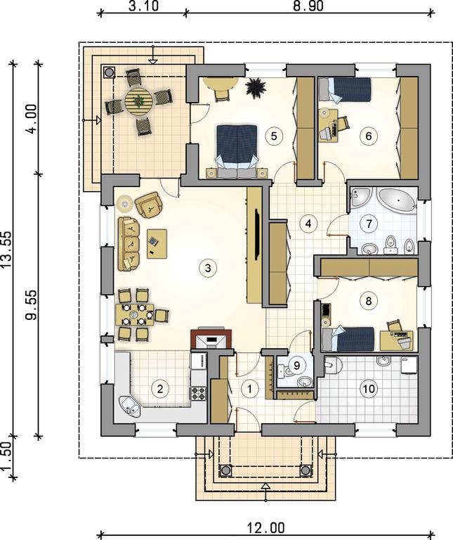 Rzut parteru POW. 0,0 m²