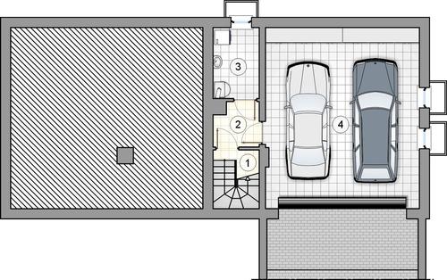 Rzut piwnicy POW. 0,0 m²