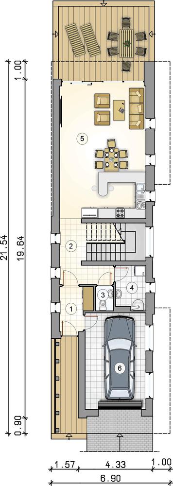 Rzut parteru POW. 0,0 m²