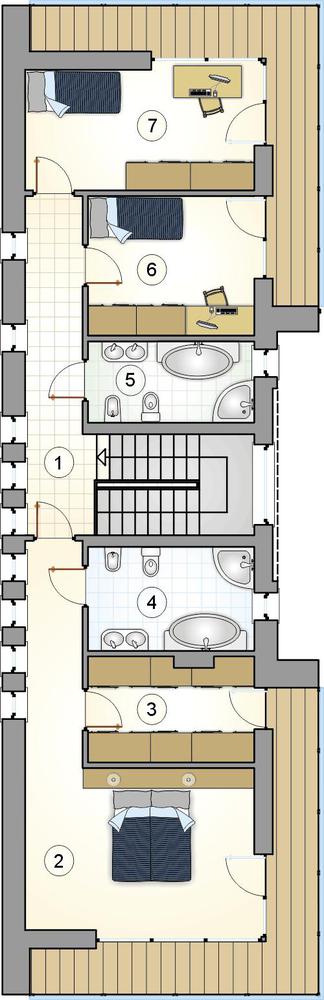 Rzut piętra POW. 0,0 m²