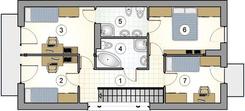 Rzut poddasza POW. 0,0 m²