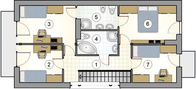 Rzut poddasza POW. 0,0 m²