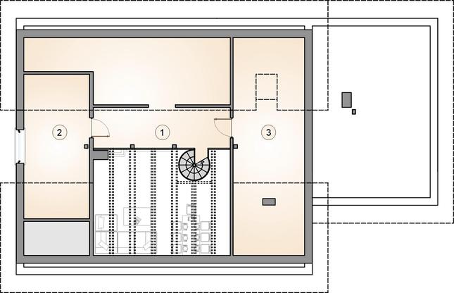 Rzut poddasza POW. 0,0 m²