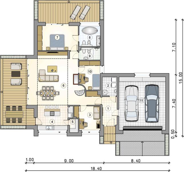 Rzut parteru POW. 0,0 m²