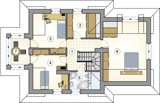 Rzut poddasza POW. 0,0 m²