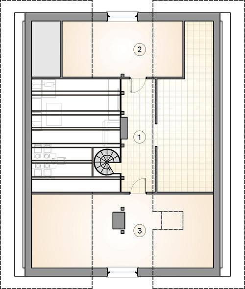 Rzut poddasza POW. 0,0 m²