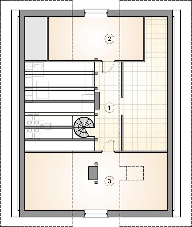 Rzut poddasza POW. 0,0 m²
