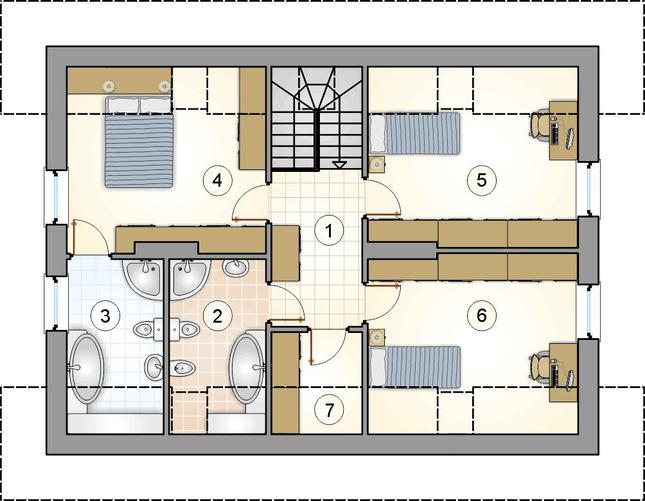 Rzut poddasza POW. 0,0 m²