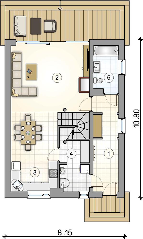 Rzut parteru POW. 0,0 m²