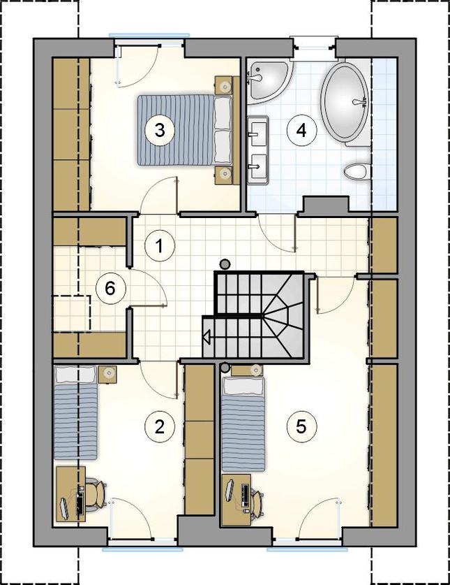Rzut poddasza POW. 0,0 m²