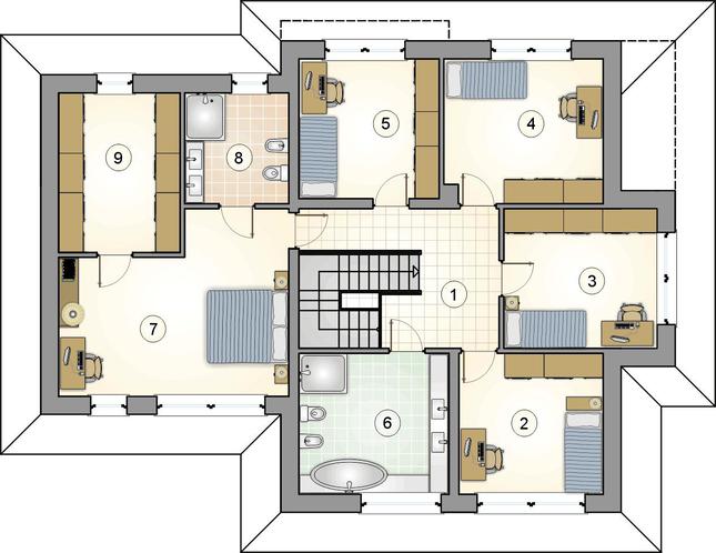 Rzut piętra POW. 0,0 m²