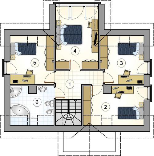 Rzut poddasza POW. 0,0 m²