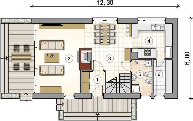 Rzut parteru POW. 0,0 m²