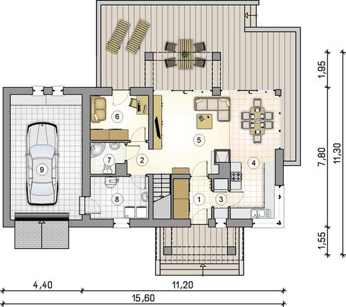 Rzut parteru POW. 0,0 m²