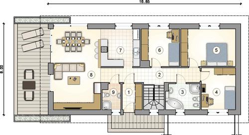 Rzut parteru POW. 0,0 m²