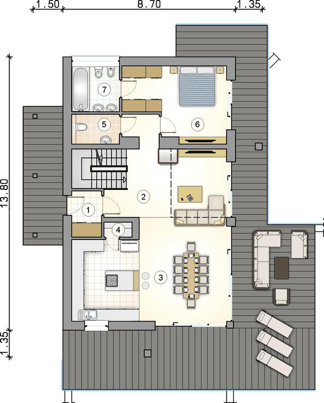 Rzut parteru POW. 0,0 m²