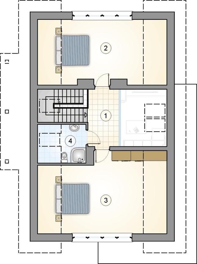 Rzut poddasza POW. 0,0 m²