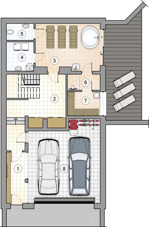 Rzut piwnicy POW. 0,0 m²
