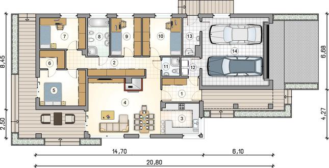 Rzut parteru POW. 0,0 m²