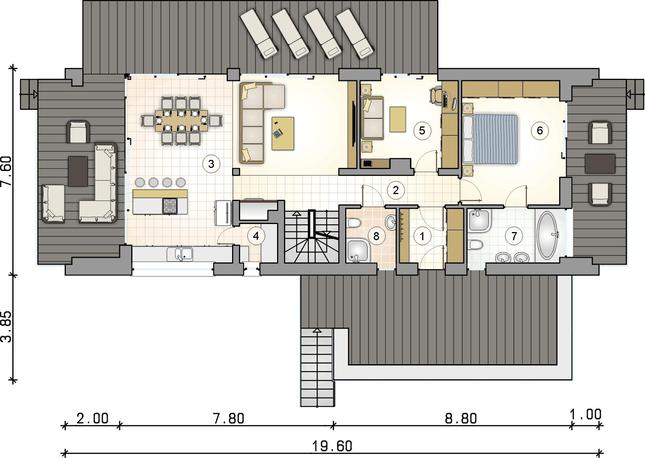 Rzut parteru POW. 0,0 m²