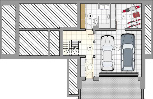 Rzut piwnicy POW. 0,0 m²