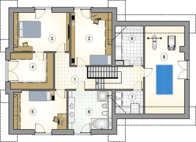 Rzut poddasza POW. 0,0 m²