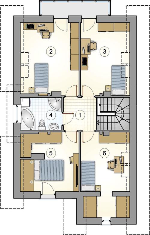 Rzut poddasza POW. 0,0 m²