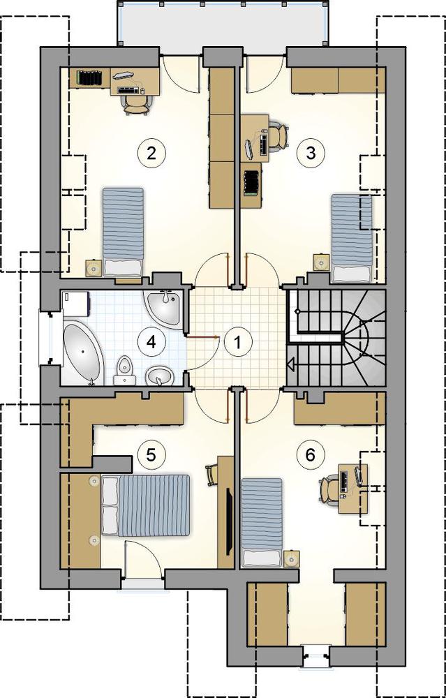 Rzut poddasza POW. 0,0 m²
