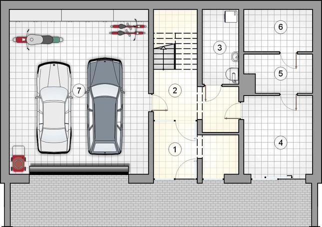 Rzut piwnicy POW. 0,0 m²